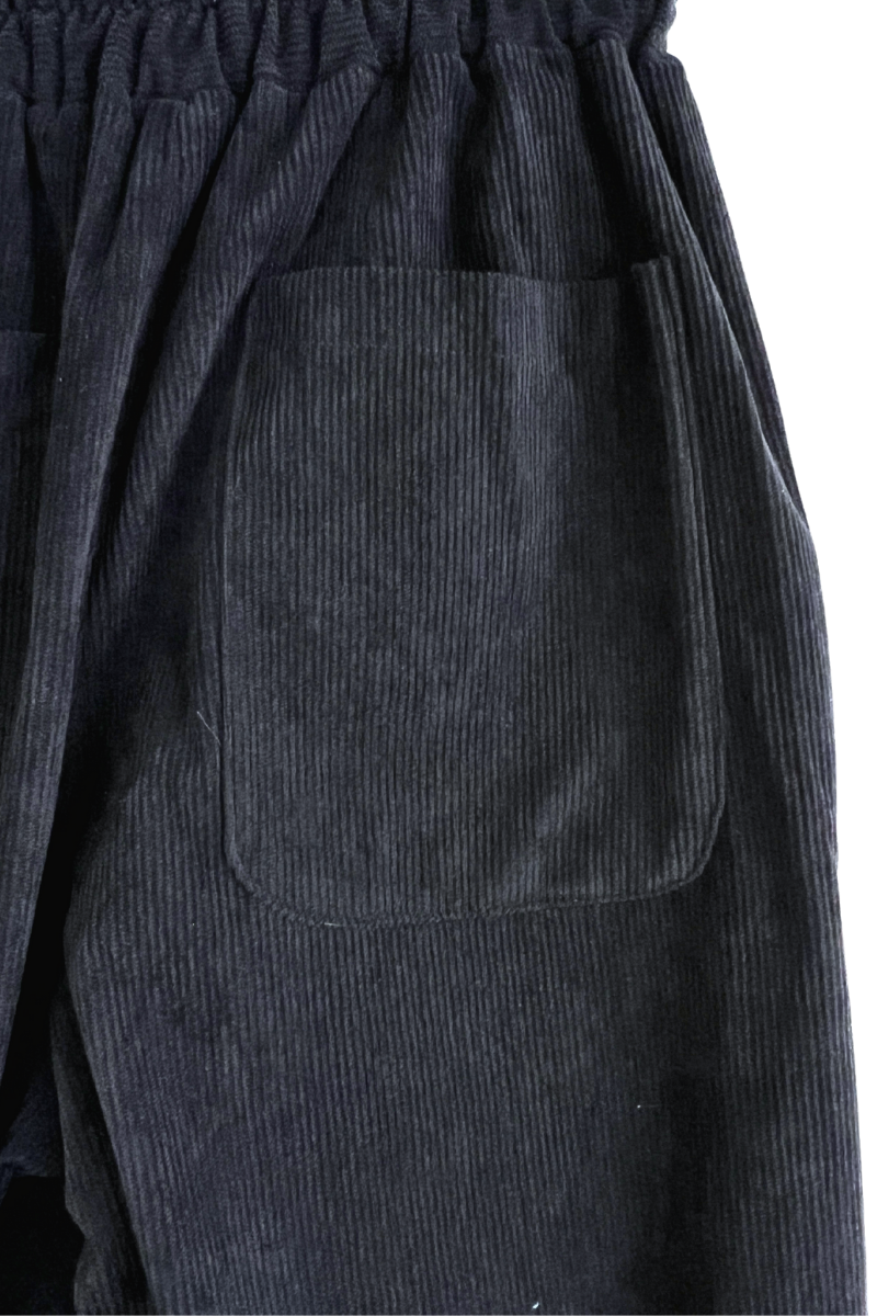 PANTALÓN RELAXED PANA NEGRO