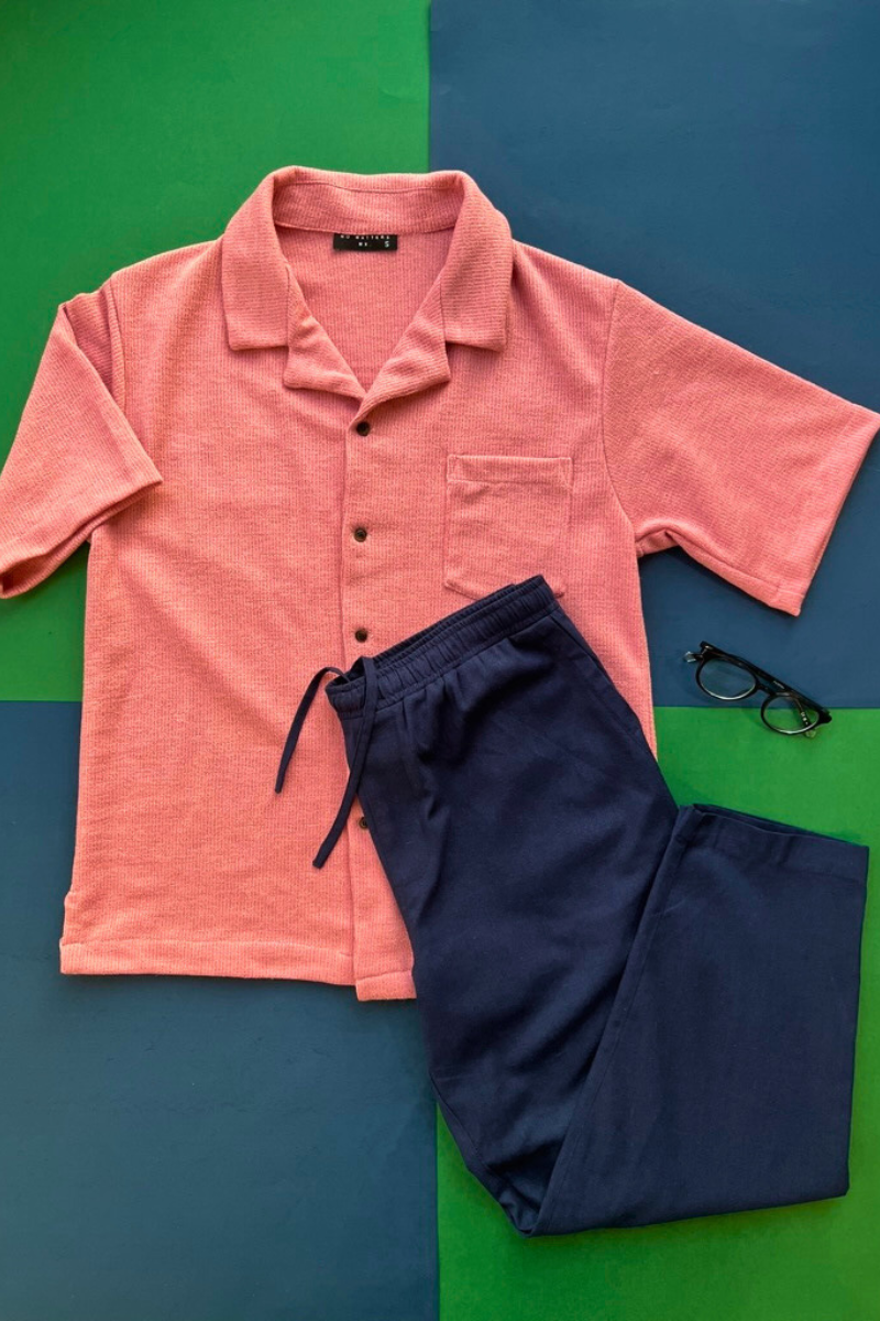 PANTALÓN RELAXED LINO MARINO