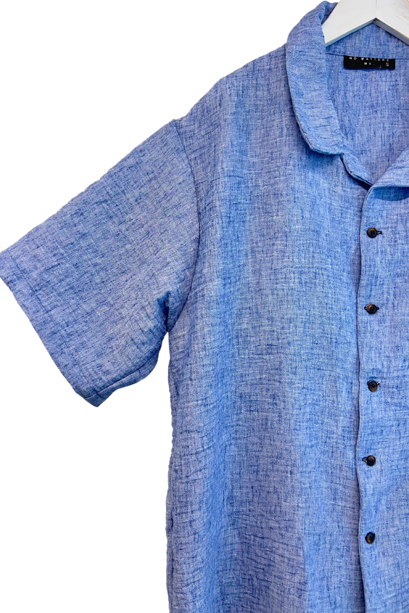 CAMISA RELAXED CELESTE