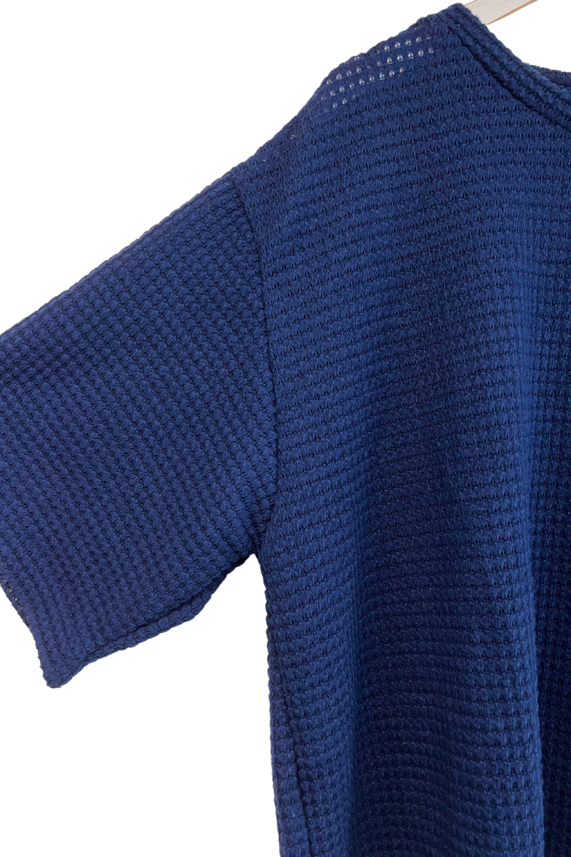 T-SHIRT PUNTO BUBBLE MARINO