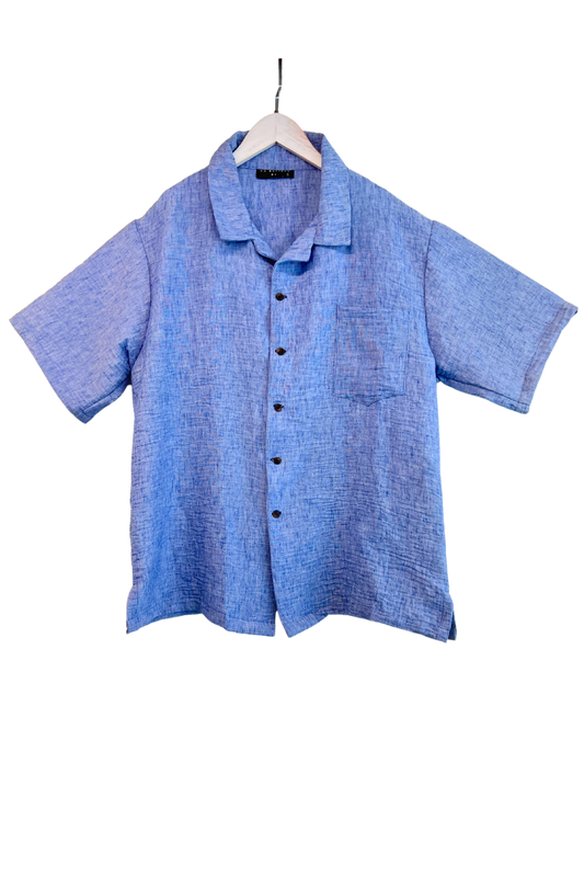 CAMISA RELAXED CELESTE
